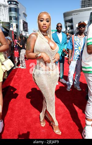 Los Angeles, Californie 26th juin 2022. DreamDoll aux BET Awards 2022 sur 26 juin 2022. Crédit : Walik Goshorn/Media Punch/Alay Live News Banque D'Images