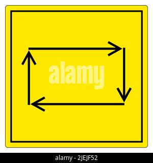 Symbole de cycle automatique, illustration vectorielle, isoler sur l'étiquette de fond blanche. EPS10 Illustration de Vecteur