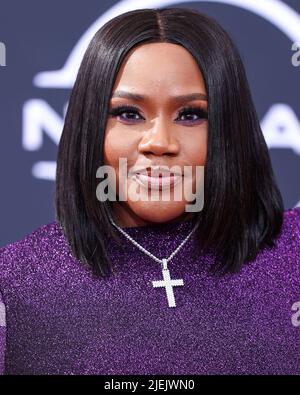 LOS ANGELES, CALIFORNIE, Etats-Unis - JUIN 26 : Kelly Price arrive aux BET Awards 2022 qui se tiennent au Microsoft Theatre de L.A. Vivez sur 26 juin 2022 à Los Angeles, Californie, États-Unis. (Photo de Xavier Collin/image Press Agency) Credit: Image Press Agency/Alay Live News Banque D'Images