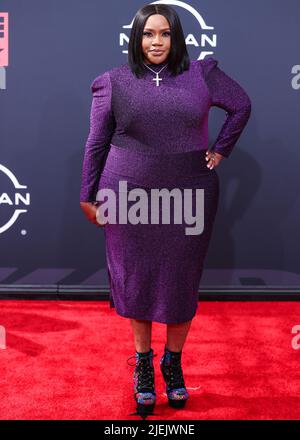 LOS ANGELES, CALIFORNIE, Etats-Unis - JUIN 26 : Kelly Price arrive aux BET Awards 2022 qui se tiennent au Microsoft Theatre de L.A. Vivez sur 26 juin 2022 à Los Angeles, Californie, États-Unis. (Photo de Xavier Collin/image Press Agency) Credit: Image Press Agency/Alay Live News Banque D'Images