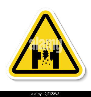 Danger de métal fondu symbole panneau isoler sur fond blanc, illustration vectorielle EPS.10 Illustration de Vecteur