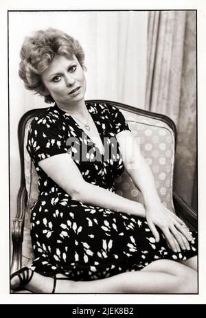 Un portrait posé début 1980s de l'actrice Valeka Gray qui a joué sur plusieurs opéras de savon. À New York Banque D'Images