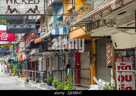 Bars et buisiness fermés et à vendre, Pattaya, Chonburi, Thaïlande Banque D'Images