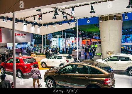 Stand Ssangyong au salon de l'auto de Guangzhou 2015. Banque D'Images