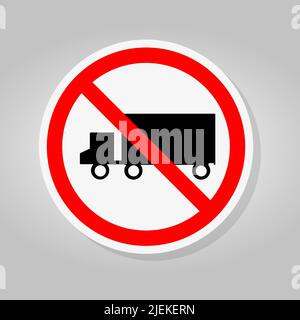 Symbole d'interdiction du chariot isoler sur fond blanc, illustration vectorielle Illustration de Vecteur