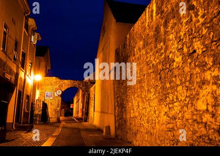 Black Freren Gate est la seule porte restante des remparts médiévaux de Kilkenny, en Irlande. Banque D'Images