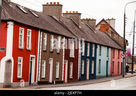 Détail intéressant sur Chapel Avenue à Kilkenny, Irlande. Banque D'Images