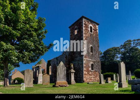 St Andrew’s Kirk, le second St Andrew’s Kirk se trouve derrière North Berwick High Street et adjacent au terrain du Lodge à North Berwick. Banque D'Images