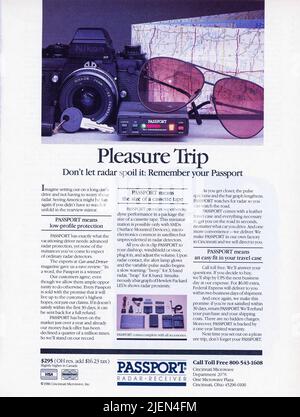 Vintage août 1986 « Playboy » magazine issue annonce, États-Unis Banque D'Images