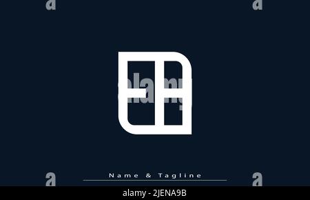 Lettres de l'alphabet initiales Monogram logo EB , BE Illustration de Vecteur