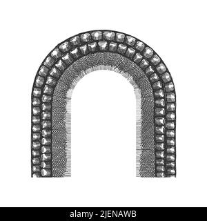 Une arche, une grotte et un abri dessiné à la main. Illustration vectorielle. Illustration de Vecteur