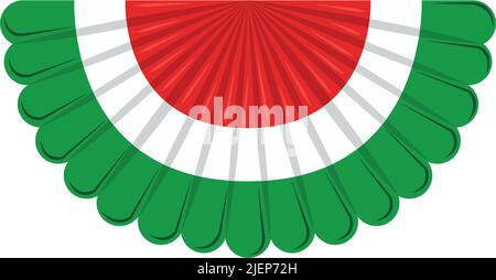 banderole de drapeau mexicain Illustration de Vecteur