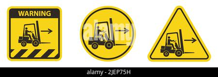 Symbole du point droit du chariot élévateur à fourche isoler sur fond blanc, illustration vectorielle EPS.10 Illustration de Vecteur