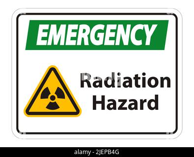 Symbole de danger de rayonnement isoler sur fond blanc, illustration vectorielle Illustration de Vecteur