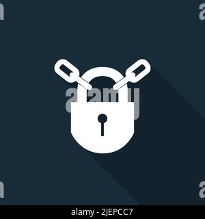 Icône EPI.panneau de symbole garder verrouillé isoler sur fond noir,Illustration vectorielle Illustration de Vecteur