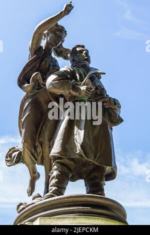 Statue d'Albert ball de Nottingham Banque D'Images