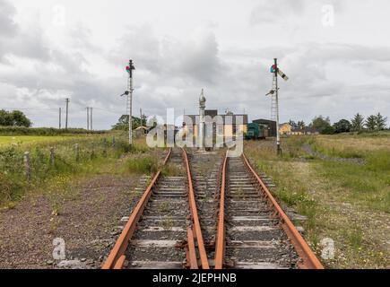 Moyasta Junction, Clare, Irlande. 27th juin 2022. Gare de West Clare à Moyasta Junction, Co. Clare, Irlande. - Photo David Creedon Banque D'Images