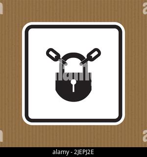 Icône EPI.symbole de verrouillage isoler sur fond blanc,Illustration vectorielle EPS.10 Illustration de Vecteur