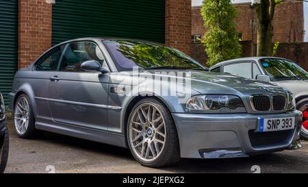 BMW M3 CSL 2003 ‘NP 393’ en exposition au Bicester Scramble le 19th juin 2022 Banque D'Images