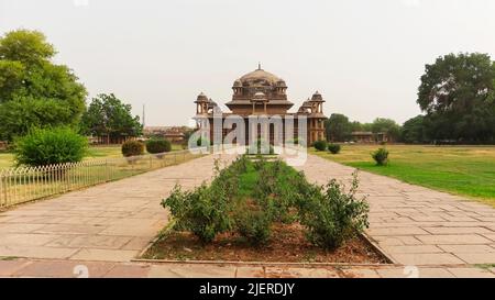 Tombe du Ghaus Mohammad et tombe du célèbre chanteur Tansen, Gwalior, Madhya Pradesh, Inde. Banque D'Images