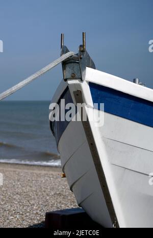 bateau de pêche longshore bow sizewell suffolk angleterre Banque D'Images