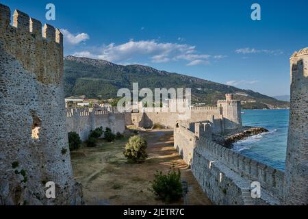 Château de Mamure Château médiéval, Anamur, Turquie Banque D'Images