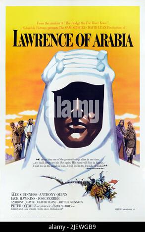 Affiche de film d'époque - LAWRENCE D'ARABIE (1962) Banque D'Images