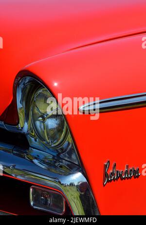 voiture classique american plymouth belvedere Banque D'Images