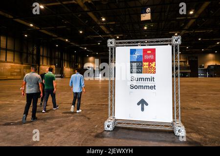 Madrid, Cracovie, Espagne. 28th juin 2022. Lieu du Sommet de l'OTAN à Madrid (Espagne) sur 28 juin 2022. (Credit image: © Beata Zawrzel/ZUMA Press Wire) Banque D'Images