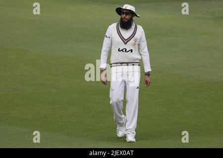 LONDRES, ROYAUME-UNI. JUIN 28th Hashim Amla de Surrey pendant le match de la LV= County Championship Division 1 entre Surrey et Kent au Kia, Oval, Londres, le mardi 28th juin 2022. (Crédit : Robert Smith | ACTUALITÉS MI) crédit : ACTUALITÉS MI et sport /Actualités Alay Live Banque D'Images