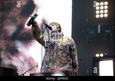 Liam Gallagher Hampden Park Glasgow 26th juin 2022 Banque D'Images