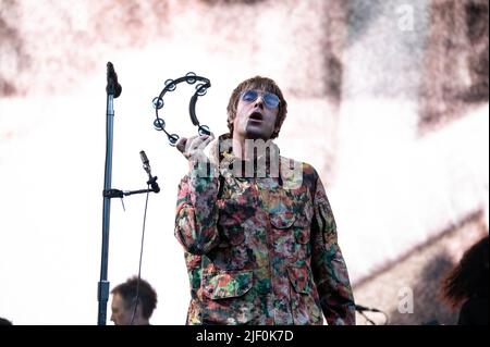 Liam Gallagher Hampden Park Glasgow 26th juin 2022 Banque D'Images