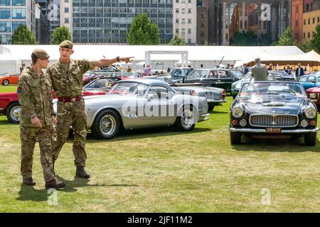 1962 Ferrari 250GT California Spider SWB au concours de Londres de l'honorable Artillery Company dans la ville de Londres Banque D'Images