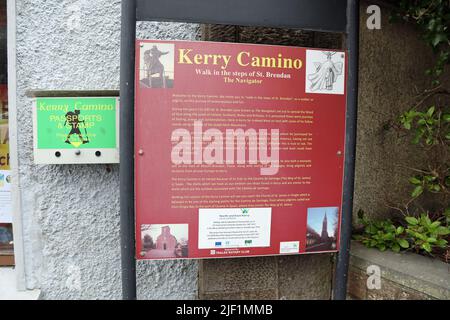 Kerry Camino information Board Banque D'Images