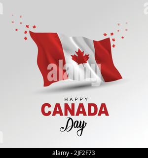 Joyeuses fêtes du Canada. Motif vectoriel. Illustration de Vecteur