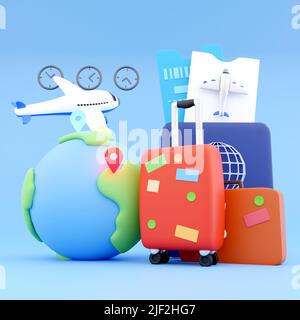 3d rendre le cupcake. 3d silencieux de rendu. 3d rendre le dessert doux sur fond blanc Banque D'Images