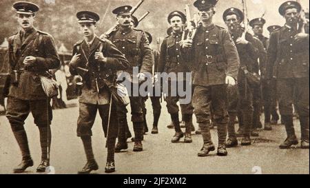 Première Guerre mondiale - Edward, alors prince de Galles peu après qu'il ait rejoint les Grenadier Guards Banque D'Images