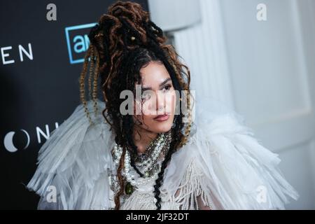 West Hollywood, États-Unis. 28th juin 2022. WEST HOLLYWOOD, LOS ANGELES, CALIFORNIE, États-Unis - JUIN 28 : l'actrice britannique Emma McDonald arrive à la première de Los Angeles de la série originale d'AMC 'Moonhaven' qui s'est tenue à l'hôtel de Londres West Hollywood à Beverly Hills sur 28 juin 2022 à West Hollywood, Los Angeles, Californie, États-Unis. (Photo de Xavier Collin/image Press Agency) Credit: Image Press Agency/Alay Live News Banque D'Images