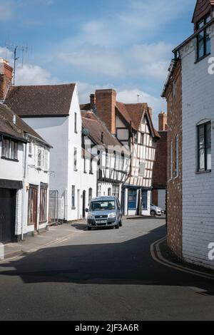 Tewkesbury, Royaume-Uni, mai 2022 - bâtiments anciens dans la ville marchande de Tewkesbury à Gloucestershire, Angleterre, Royaume-Uni Banque D'Images