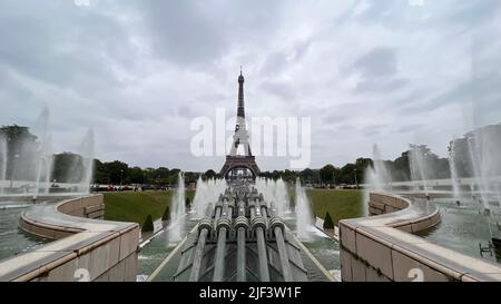 La tour Eiffel à Paris Banque D'Images