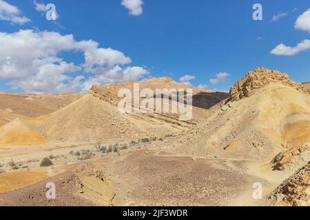 Magnifique Shkhoret Canyon dans le désert d'Arava en Israël Banque D'Images