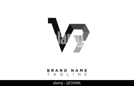 Lettres alphabétiques VR initiales logo monogramme Illustration de Vecteur
