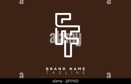 FF lettres alphabétiques initiales logo monogramme Illustration de Vecteur