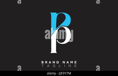 BP lettres alphabétiques initiales logo monogramme Illustration de Vecteur