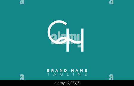 Lettres majuscules initiales logo monogramme Illustration de Vecteur