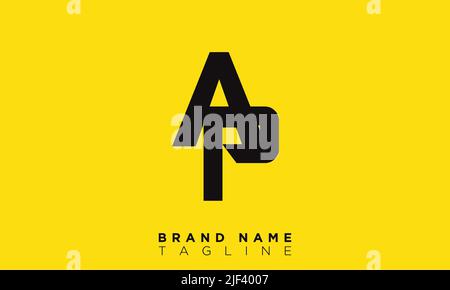 Lettres de l'alphabet de la PB initiales logo du monogramme Illustration de Vecteur