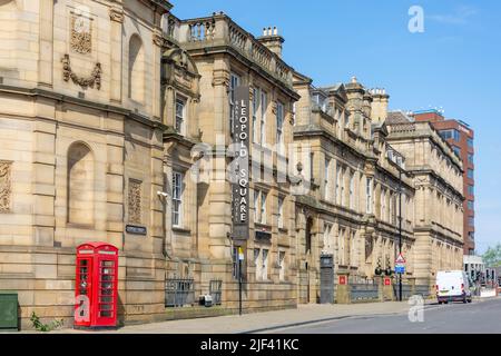 Leopold Square Hotel et restaurants, Leopold Street, Sheffield, South Yorkshire, Angleterre, Royaume-Uni Banque D'Images