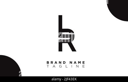 Lettres alphabétiques LR initiales logo Monogram Illustration de Vecteur