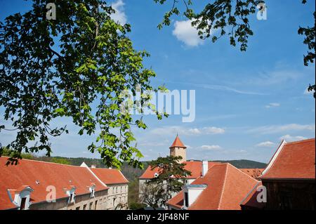 Château de Veveri, République tchèque. Ville de Brno , région de Moravie du Sud. Banque D'Images