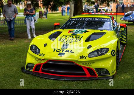 #97 Aston Martin Vantage AMR : Maxime Martin, Richard Westbrook, voiture de course exposée au Bicester Scramble le 19th juin 2022 Banque D'Images